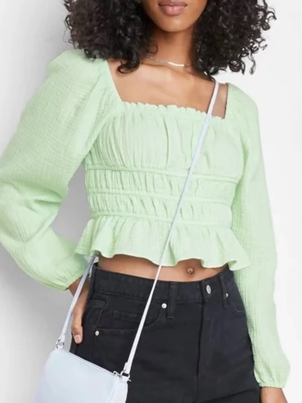 nwot wild fable light green long sleeve top